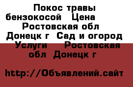 Покос травы бензокосой › Цена ­ 300 - Ростовская обл., Донецк г. Сад и огород » Услуги   . Ростовская обл.,Донецк г.